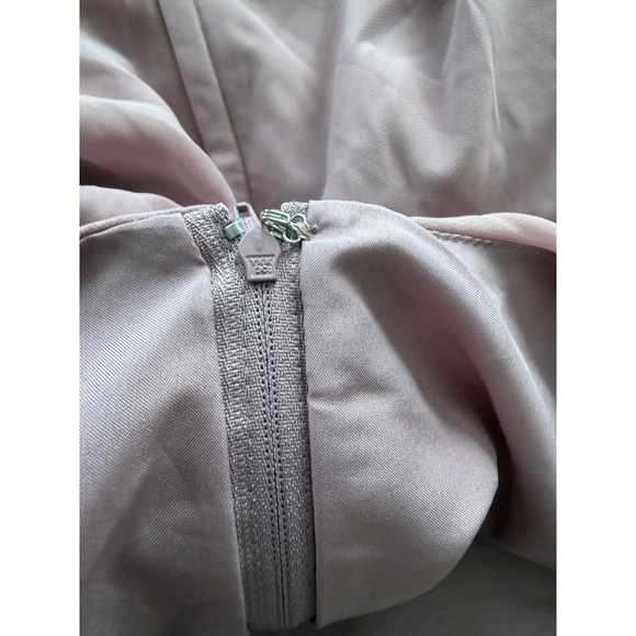 David's Bridal DB Studio Quartz Pink Pleated V-Neck Maxi Gown F20228 Size 14 - Picture 7 of 10